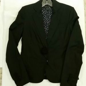 MARC JACOBS black fitted blazer, size 2